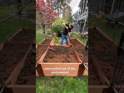 Walk-In 'Alamo' 8' x 8' Animal Barrier Raised Garden Bed - 2" Profile