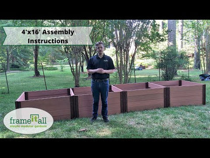 4' x 16' Raised Garden Bed - GardenBLOX Capped