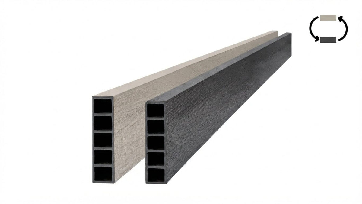 Raised Garden Metal Components - GardenBLOX Capped Parts Frame It All 4ft Ironwood/River Birch Board 