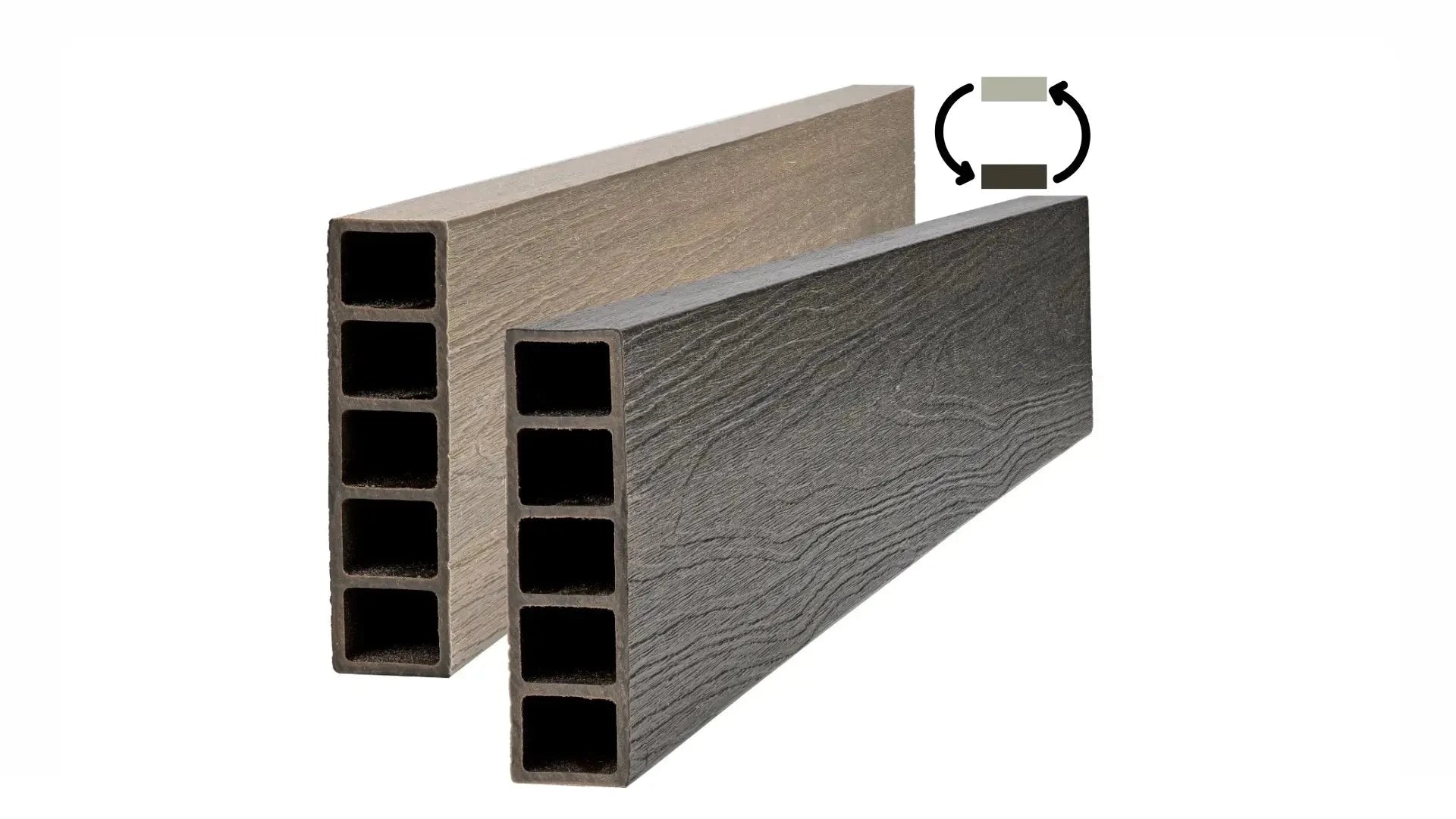 Raised Garden Plastic Components - GardenBLOX Capped Frame It All 4ft Ironwood/River Birch Board 