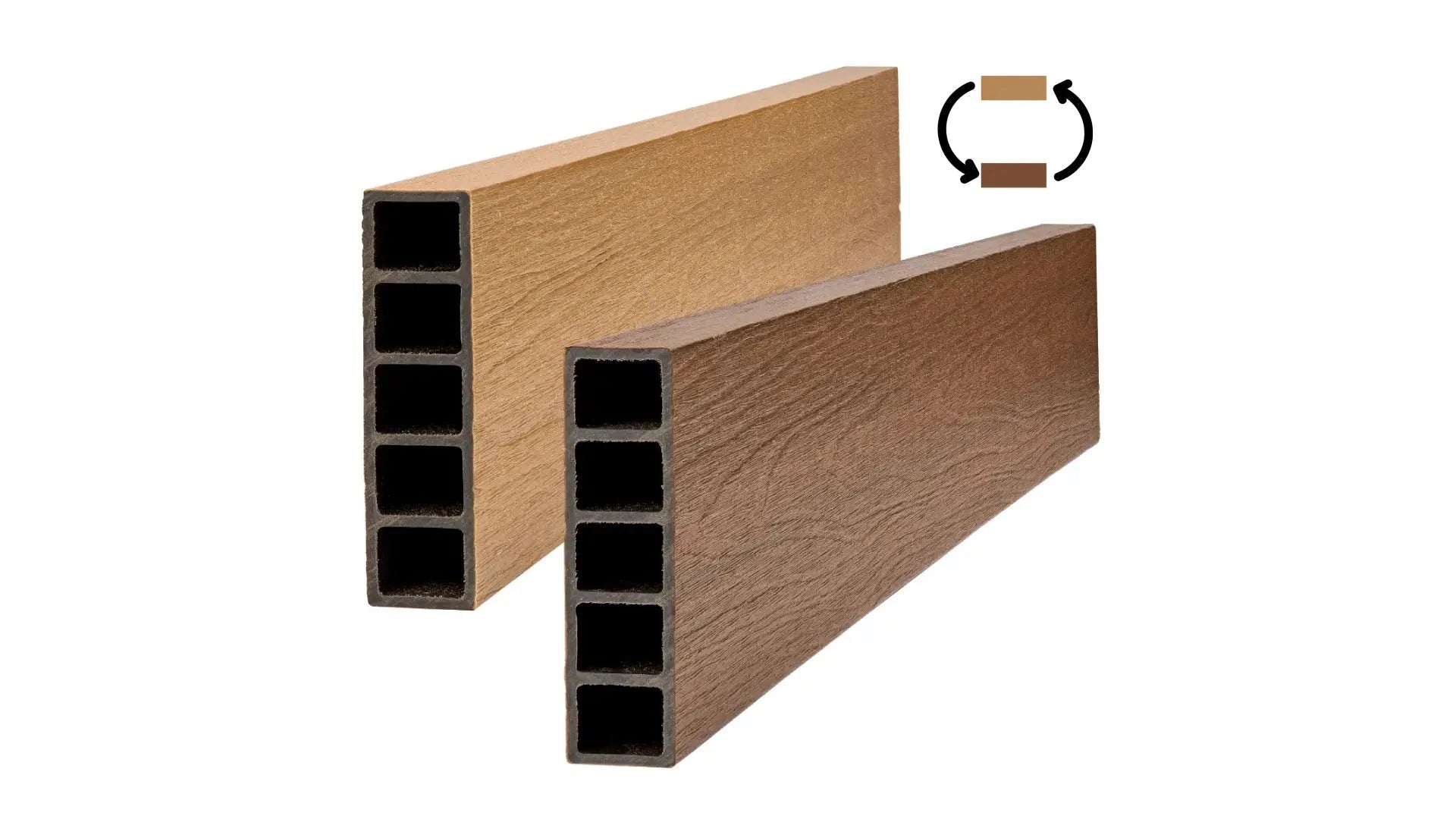 Raised Garden Plastic Components - GardenBLOX Capped Frame It All 4ft Teak/Red Cedar Board 