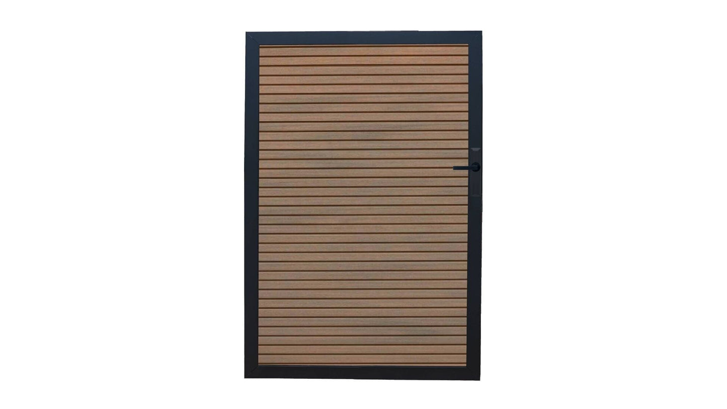 Riviera Cap Composite Privacy Fence (Request a Sample) Fence Frame It All Teak Horizontal Gate (48" x 72") 