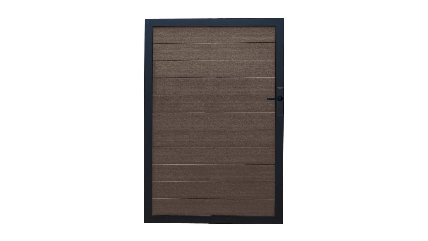 Valla Cap Composite Privacy Fence (Request a Sample) Fence Frame It All Mahogany 48" x 72" Privacy Gate 