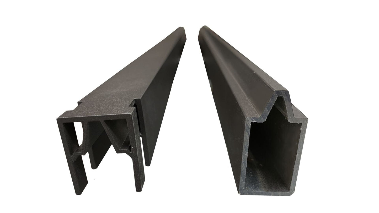 Valla Cap Composite Privacy Fence (Request a Sample) Fence Frame It All Mahogany Top & Bottom Rail Set 