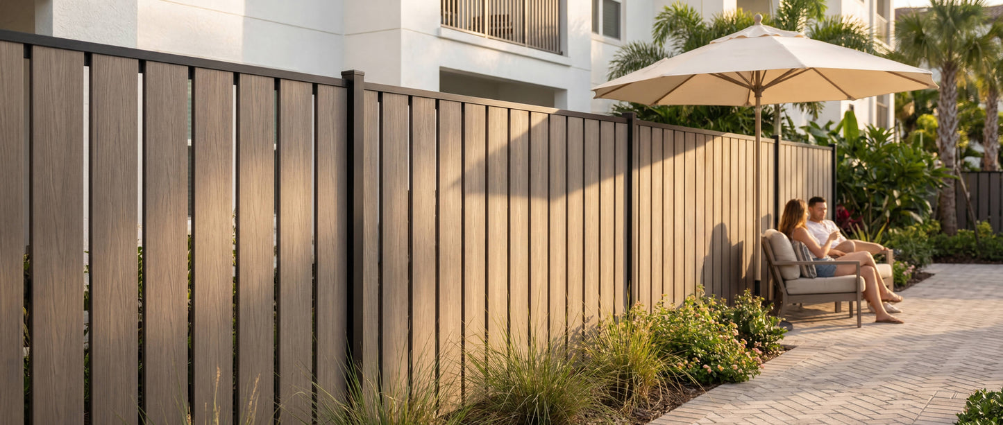 Valla Horizons Cap Composite Semi-Privacy Fence Fence Frame It All 