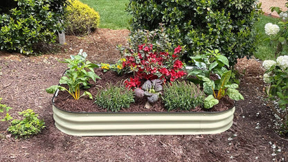 VegHerb's Ivory White 6-in-1 Metal Raised Garden Bed - (8" Height) Gardening VegHerb 