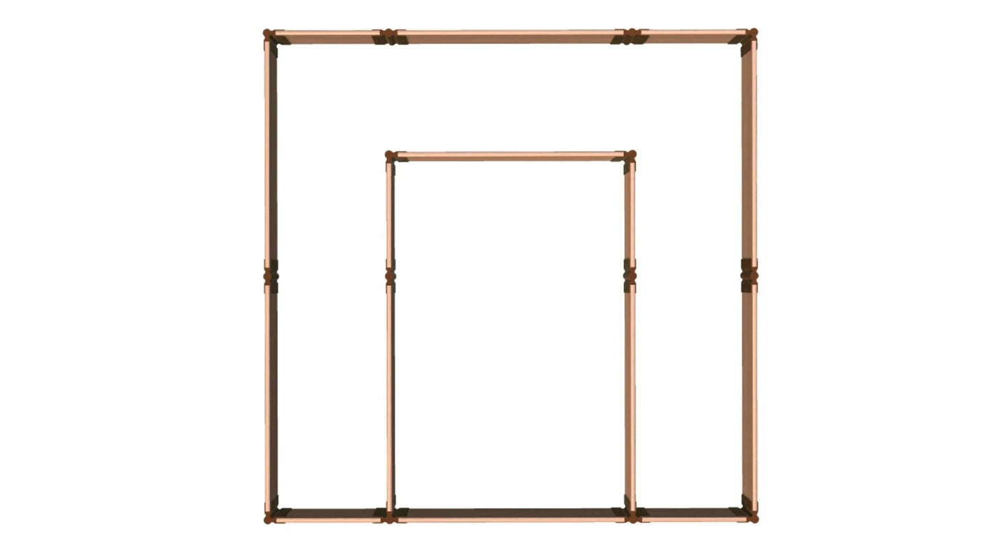 Walk-In Alamo 8' x 8' Animal Barrier Raised Garden Bed - 2" Profile - GardenBLOX Classic Raised Garden Beds Frame It All 