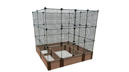 Walk-In Alamo 8' x 8' Animal Barrier Raised Garden Bed - 2" Profile - GardenBLOX Classic Raised Garden Beds Frame It All Classic Sienna 2 Inch 16.5" 6'