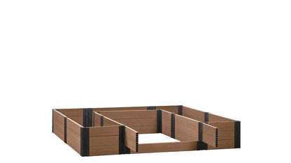 Walk-in Alamo 8' x 8' Animal Barrier Raised Garden Bed - GardenBLOX Capped Raised Garden Beds Frame It All Hickory 16.5" None