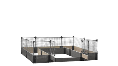 Walk-in Alamo 8' x 8' Animal Barrier Raised Garden Bed - GardenBLOX Capped Raised Garden Beds Frame It All Ironwood 11" 2'