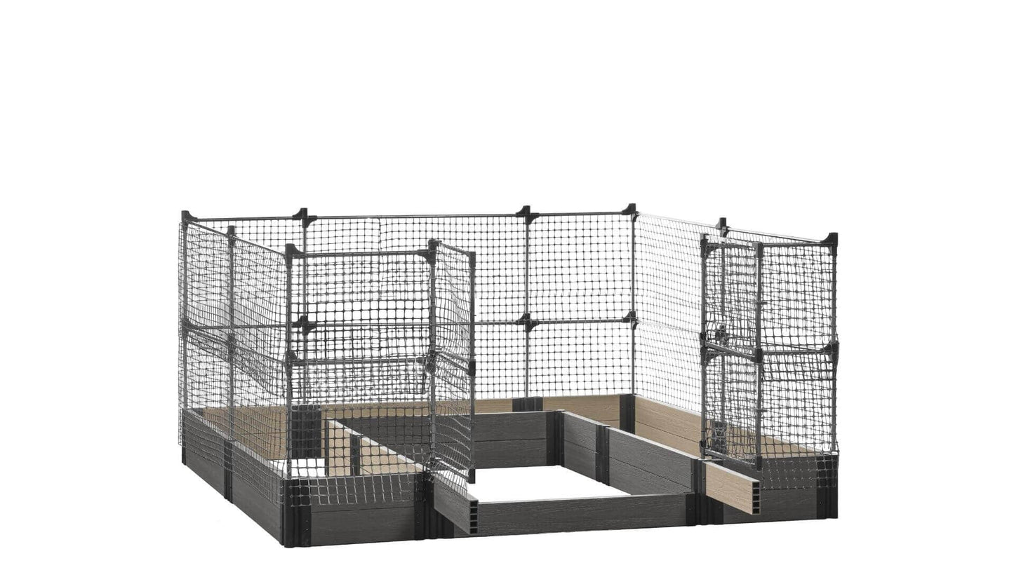 Walk-in Alamo 8' x 8' Animal Barrier Raised Garden Bed - GardenBLOX Capped Raised Garden Beds Frame It All Ironwood 11" 4'