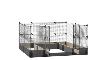 Walk-in Alamo 8' x 8' Animal Barrier Raised Garden Bed - GardenBLOX Capped Raised Garden Beds Frame It All Ironwood 11" 4'