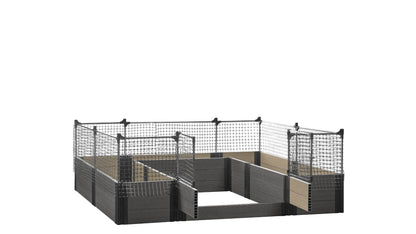 Walk-in Alamo 8' x 8' Animal Barrier Raised Garden Bed - GardenBLOX Capped Raised Garden Beds Frame It All Ironwood 16.5" 2'