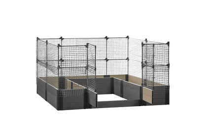 Walk-in Alamo 8' x 8' Animal Barrier Raised Garden Bed - GardenBLOX Capped Raised Garden Beds Frame It All Ironwood 16.5" 4'