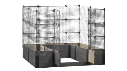 Walk-in Alamo 8' x 8' Animal Barrier Raised Garden Bed - GardenBLOX Capped Raised Garden Beds Frame It All Ironwood 22" 6'