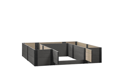 Walk-in Alamo 8' x 8' Animal Barrier Raised Garden Bed - GardenBLOX Capped Raised Garden Beds Frame It All Ironwood 22" None