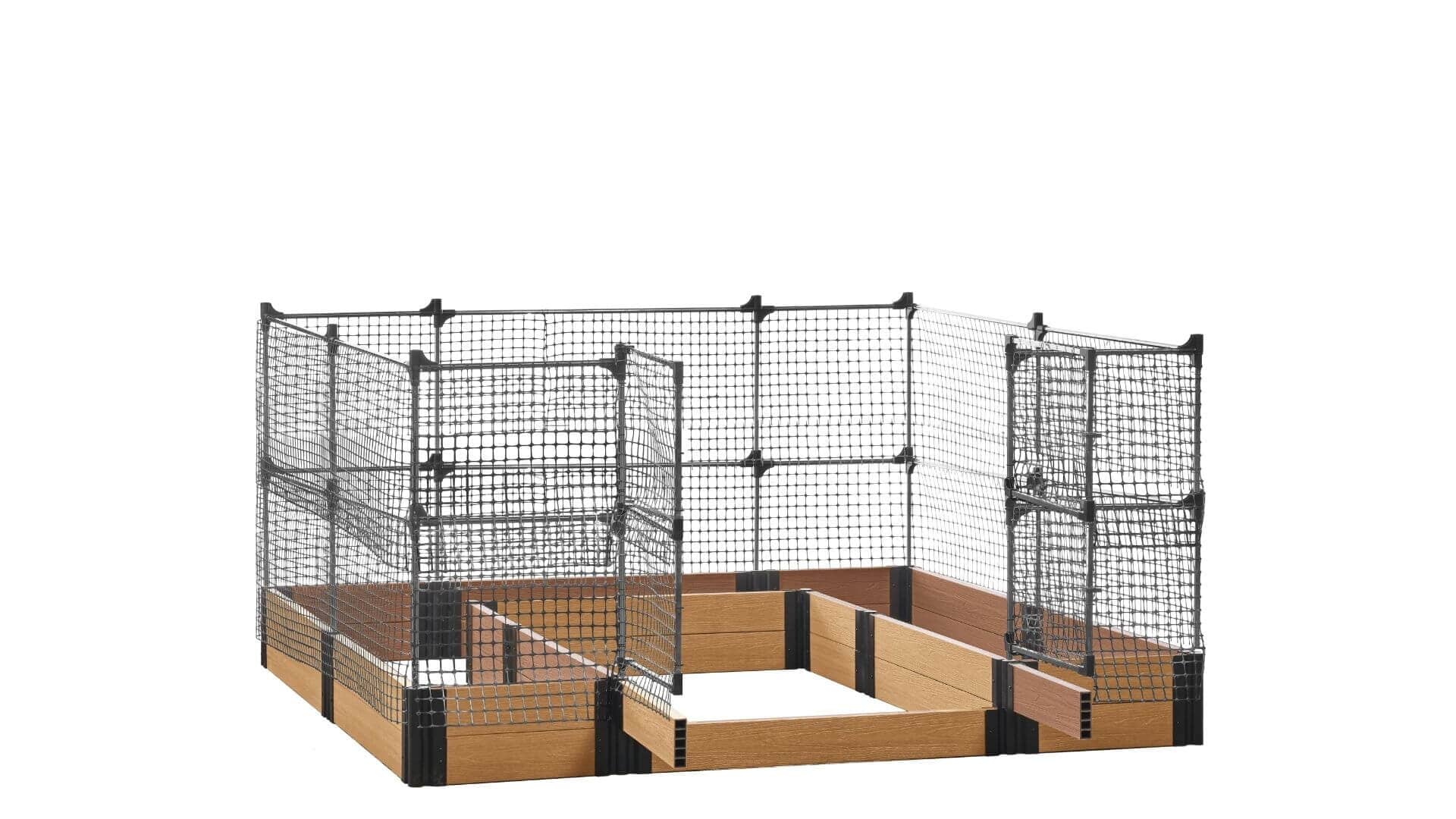Walk-in Alamo 8' x 8' Animal Barrier Raised Garden Bed - GardenBLOX Capped Raised Garden Beds Frame It All Red Cedar 11" 4'