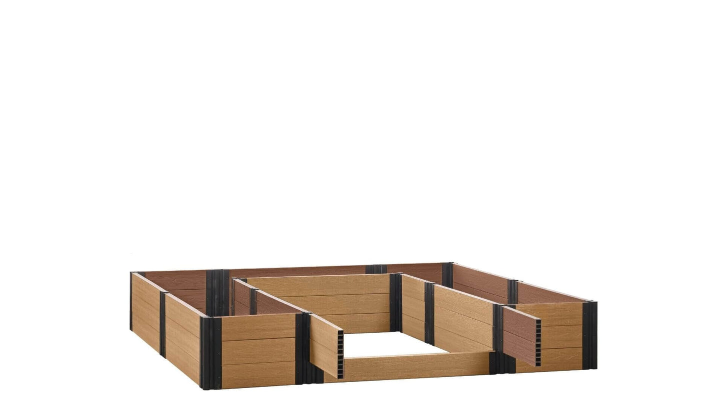 Walk-in Alamo 8' x 8' Animal Barrier Raised Garden Bed - GardenBLOX Capped Raised Garden Beds Frame It All Red Cedar 16.5" None