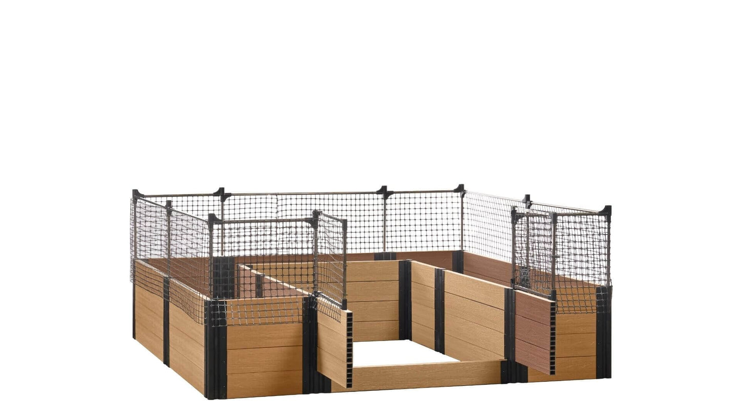 Walk-in Alamo 8' x 8' Animal Barrier Raised Garden Bed - GardenBLOX Capped Raised Garden Beds Frame It All Red Cedar 22" 2'
