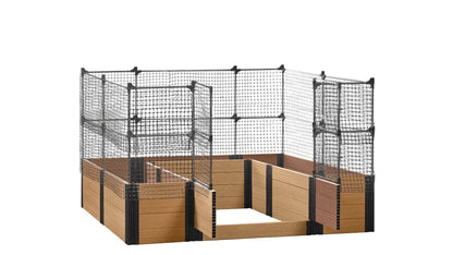 Walk-in Alamo 8' x 8' Animal Barrier Raised Garden Bed - GardenBLOX Capped Raised Garden Beds Frame It All Red Cedar 22" 4'