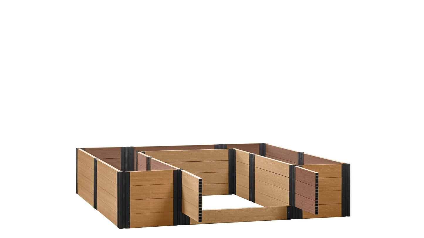 Walk-in Alamo 8' x 8' Animal Barrier Raised Garden Bed - GardenBLOX Capped Raised Garden Beds Frame It All Red Cedar 22" None