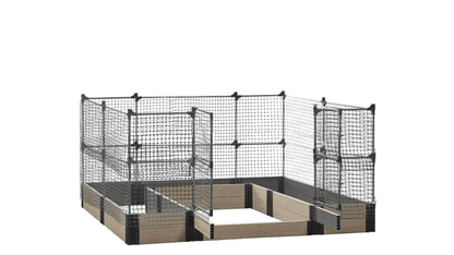 Walk-in Alamo 8' x 8' Animal Barrier Raised Garden Bed - GardenBLOX Capped Raised Garden Beds Frame It All River Birch 11" 4'