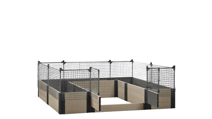 Walk-in Alamo 8' x 8' Animal Barrier Raised Garden Bed - GardenBLOX Capped Raised Garden Beds Frame It All River Birch 16.5" 2'