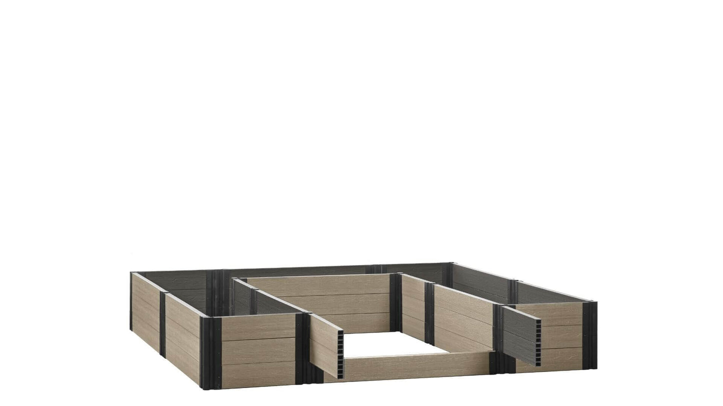 Walk-in Alamo 8' x 8' Animal Barrier Raised Garden Bed - GardenBLOX Capped Raised Garden Beds Frame It All River Birch 16.5" None