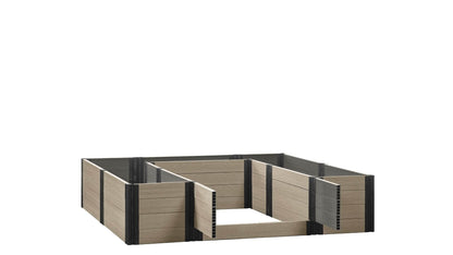 Walk-in Alamo 8' x 8' Animal Barrier Raised Garden Bed - GardenBLOX Capped Raised Garden Beds Frame It All River Birch 22" None