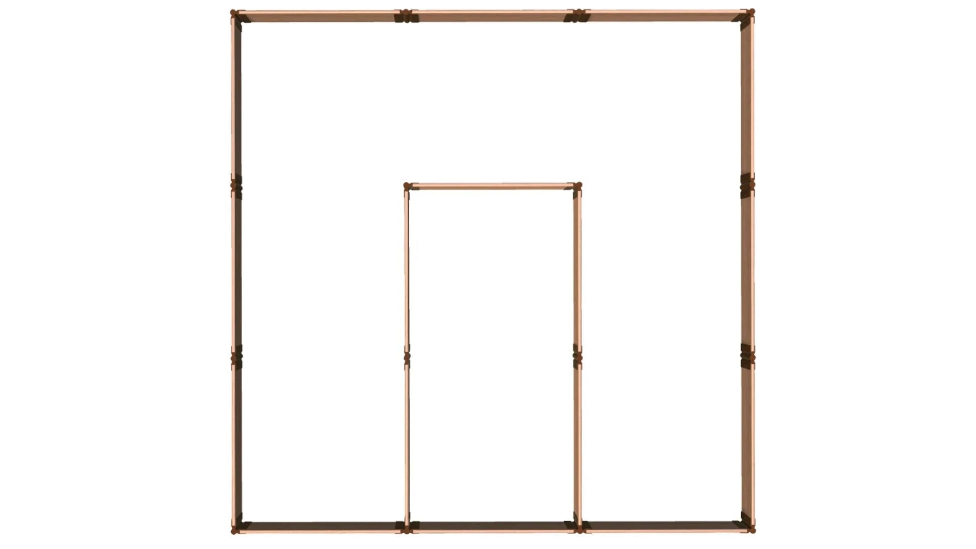 Walk-In Jumbo 12' x 12' Animal Barrier Raised Garden Bed - 2" Profile - GardenBLOX Classic Raised Garden Beds Frame It All 