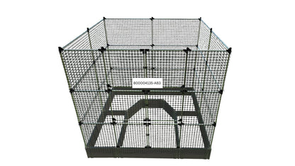 Walk-In Topolski 8' x 8' Animal Barrier Raised Garden Bed - 2" Profile - GardenBLOX Classic Raised Garden Beds Frame It All Weathered Wood 2 Inch 11" 6'