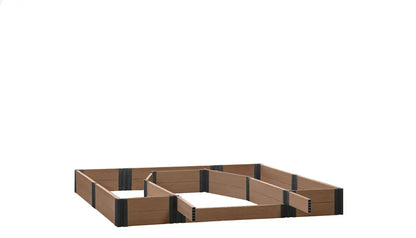 Walk-in Topolski 8' x 8' Animal Barrier Raised Garden Bed - GardenBLOX Capped Raised Garden Beds Frame It All Hickory 11" None