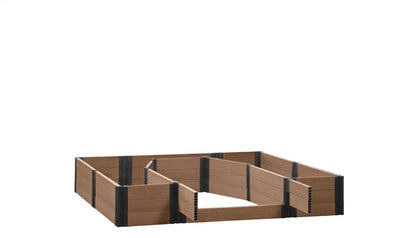 Walk-in Topolski 8' x 8' Animal Barrier Raised Garden Bed - GardenBLOX Capped Raised Garden Beds Frame It All Hickory 16.5" None