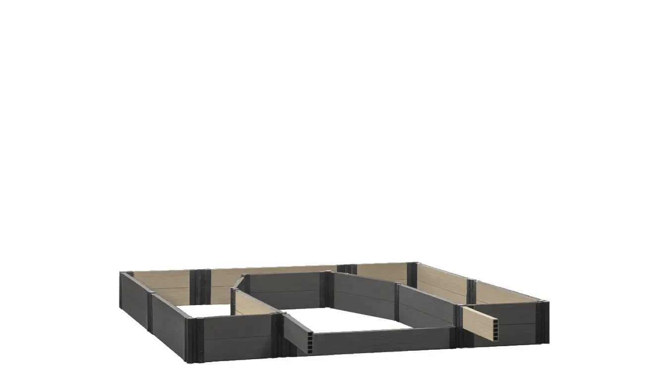 Walk-in Topolski 8' x 8' Animal Barrier Raised Garden Bed - GardenBLOX Capped Raised Garden Beds Frame It All Ironwood 11" None