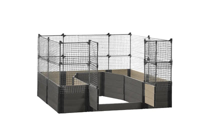 Walk-in Topolski 8' x 8' Animal Barrier Raised Garden Bed - GardenBLOX Capped Raised Garden Beds Frame It All Ironwood 22" 4'
