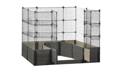 Walk-in Topolski 8' x 8' Animal Barrier Raised Garden Bed - GardenBLOX Capped Raised Garden Beds Frame It All Ironwood 22" 6'