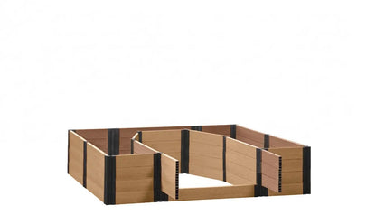 Walk-in Topolski 8' x 8' Animal Barrier Raised Garden Bed - GardenBLOX Capped Raised Garden Beds Frame It All Red Cedar 22" None