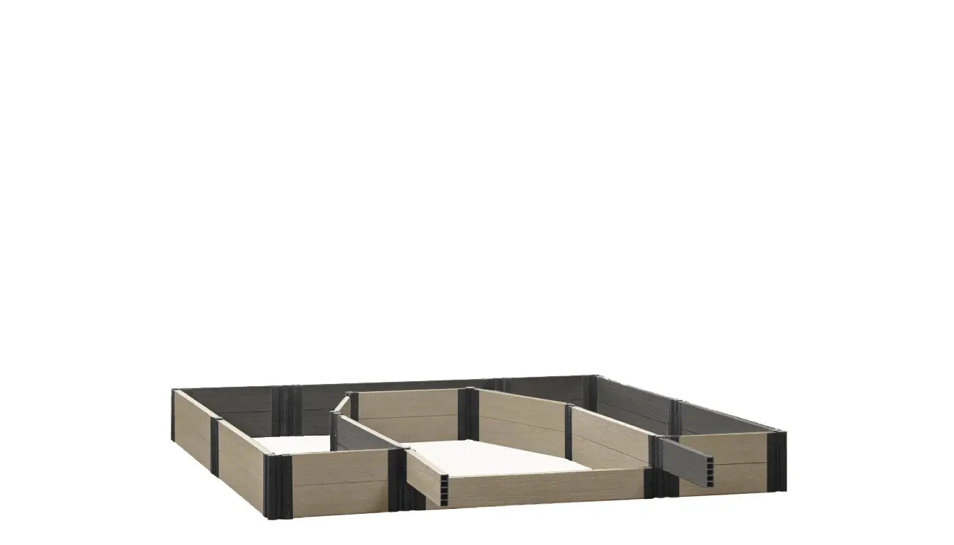 Walk-in Topolski 8' x 8' Animal Barrier Raised Garden Bed - GardenBLOX Capped Raised Garden Beds Frame It All River Birch 11" None