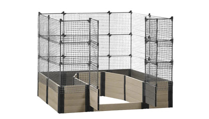 Walk-in Topolski 8' x 8' Animal Barrier Raised Garden Bed - GardenBLOX Capped Raised Garden Beds Frame It All River Birch 22" 6'