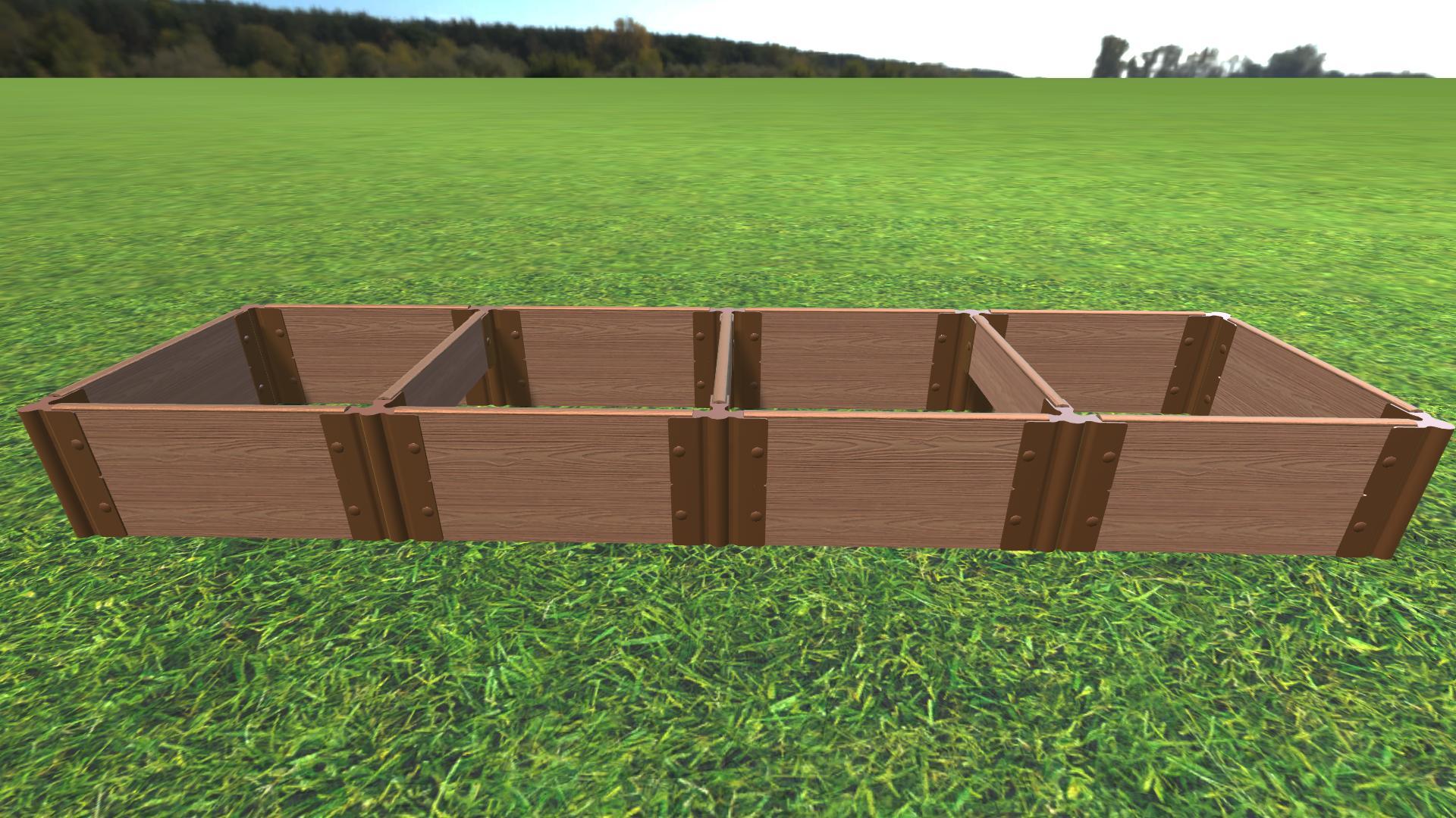 2' x 8' Raised Garden Bed (2' Sections) Raised Bed Planters Frame It All Classic Sienna 1'' 2 = 11"
