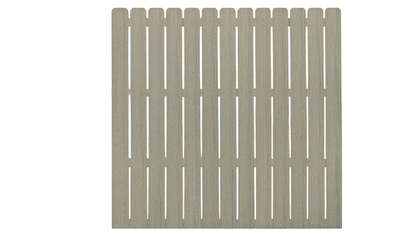 Cap Composite Pre-Assembled Fence Panels Parts Frame It All Driftwood Dogear Picket Panel 