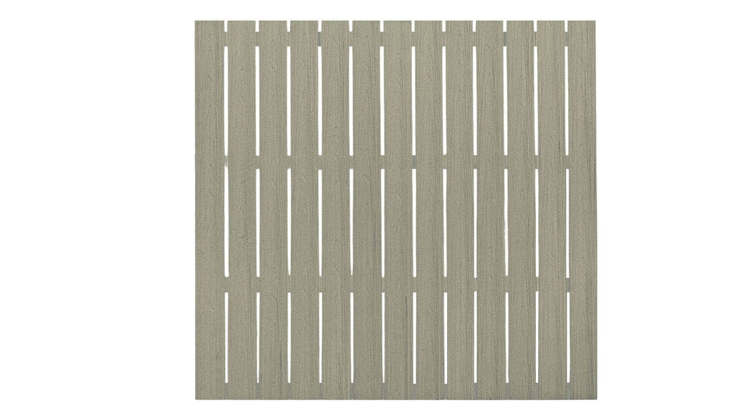 Cap Composite Pre-Assembled Fence Panels Parts Frame It All Driftwood Flat Top Picket Panel 