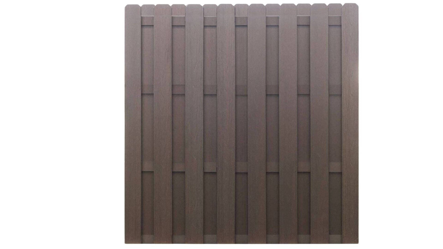 Cap Composite Pre-Assembled Fence Panels Parts Frame It All Mahogany Dogear Shadow box Panel 