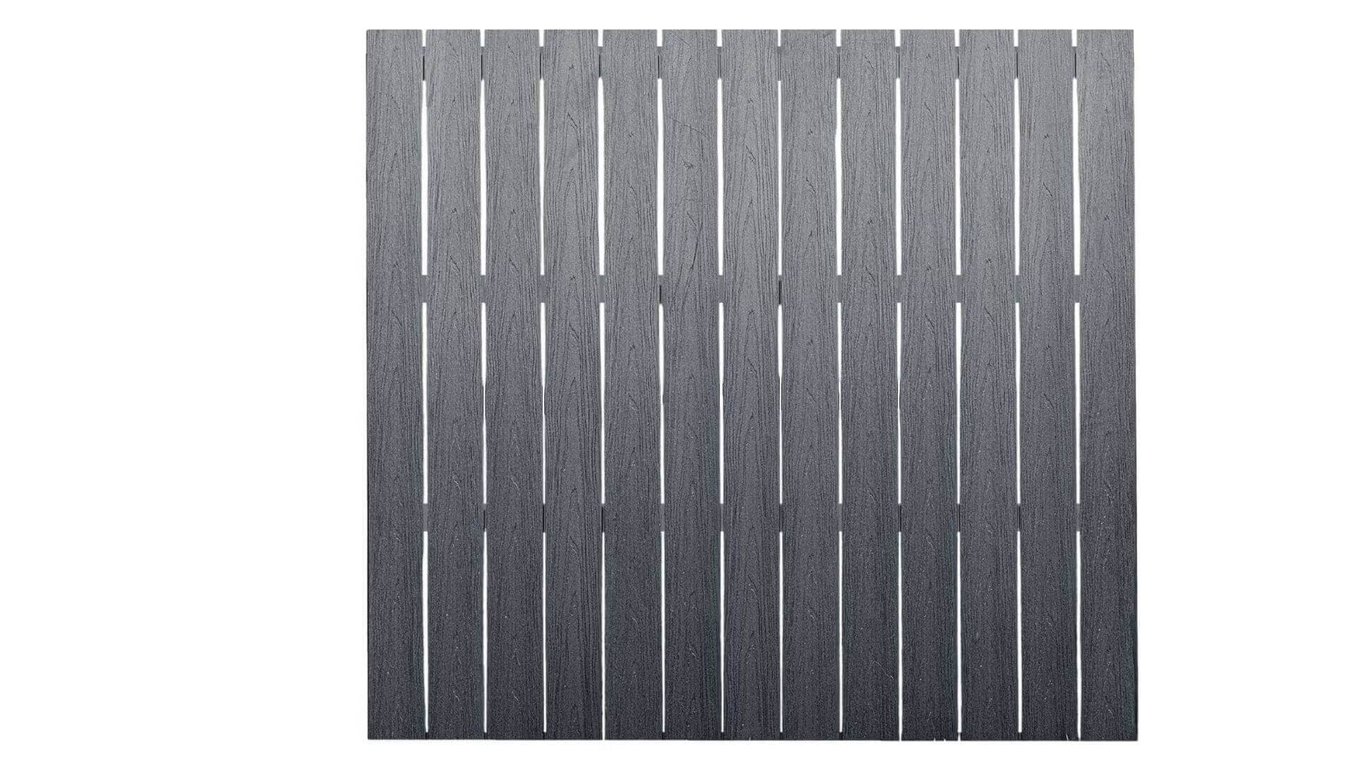 Cap Composite Pre-Assembled Fence Panels Parts Frame It All Slate Flat Top Picket Panel 