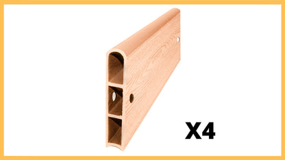 Classic Sienna 2' Snap-Lock Ready 1" Profile Composite Straight Boards w/ Bracket Packs (4 Board Pack) Parts Frame It All 