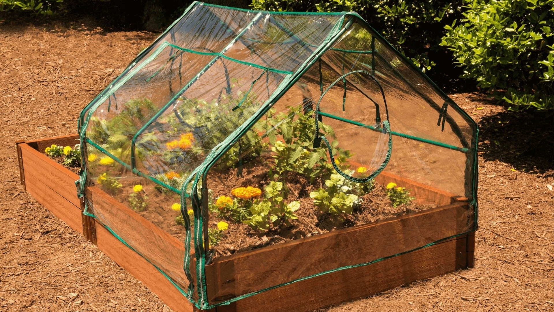 Extendable Cold Frame 'Greenhouse' - 4'x4' Accessories Frame It All 