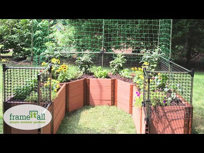 Walk-In 'Topolski' 8' x 8' Animal Barrier Raised Garden Bed - 2" Profile