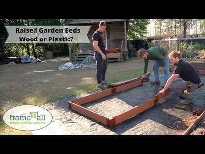 'Curved Terrace' - 4' x 8' x 22" Raised Garden Bed (Double Tier)