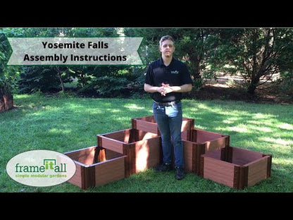 'Yosemite Falls' - 6' x 6' Terrace Garden Raised Bed (Triple Tier)