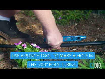 1/2" (.700 OD) Poly Drip Tubing for Drip Irrigation